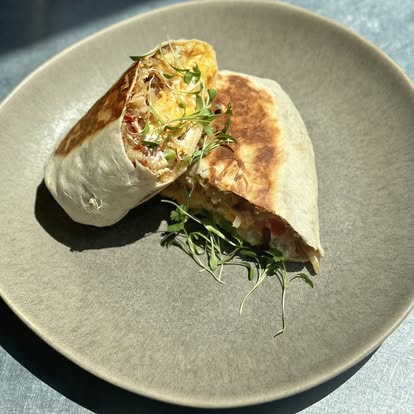Breakfast burrito at Hash House Lambertville